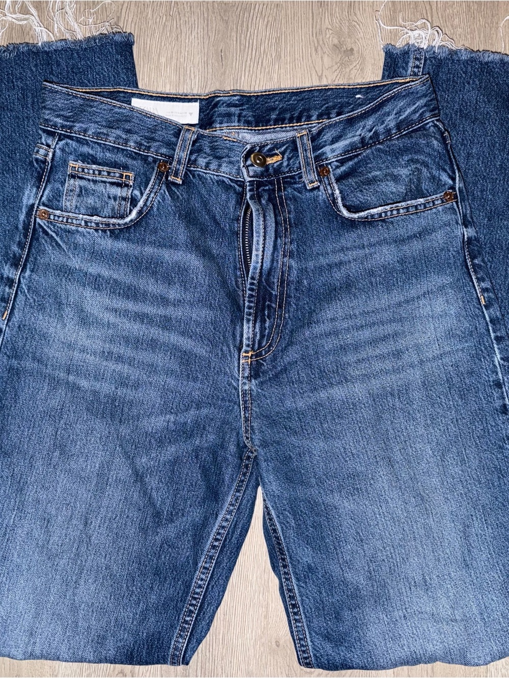 Zara High-Rise Women's Blue Denim Jeans